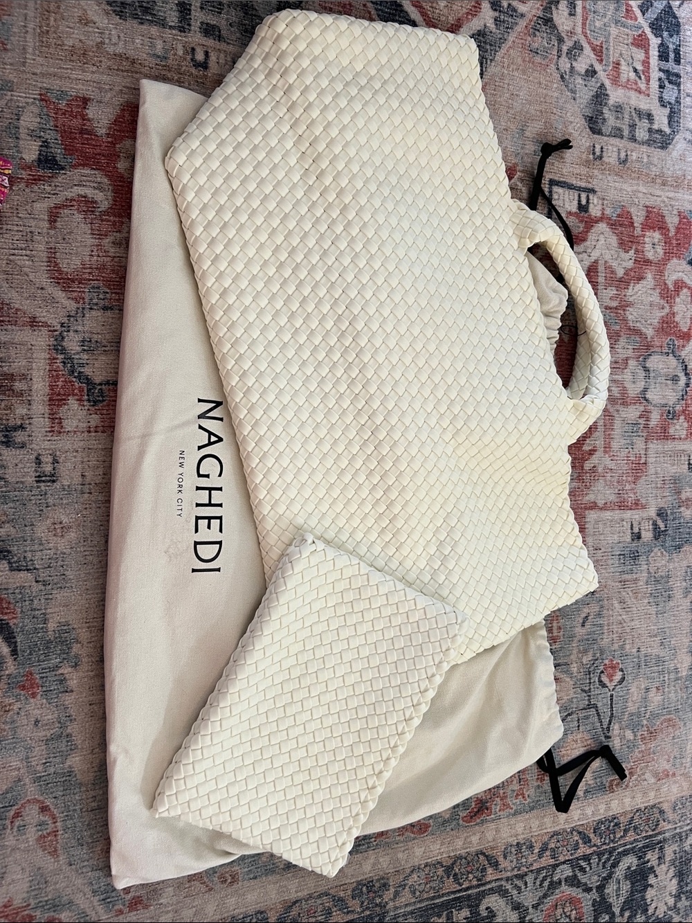 Naghedi St. Barths Large Tote in jasmine - NWT